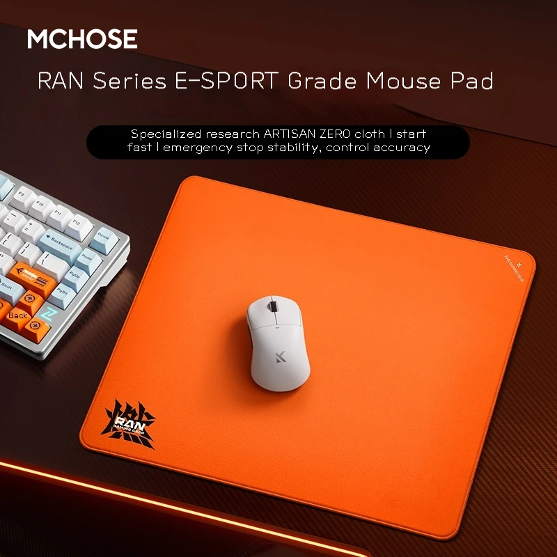 MCHOSE RAN+ Pro Accurate Tracking Mouse Pad X-SOFT 490*420*4mm Extra Large for Desktop Gaming High-Performance Precision Control