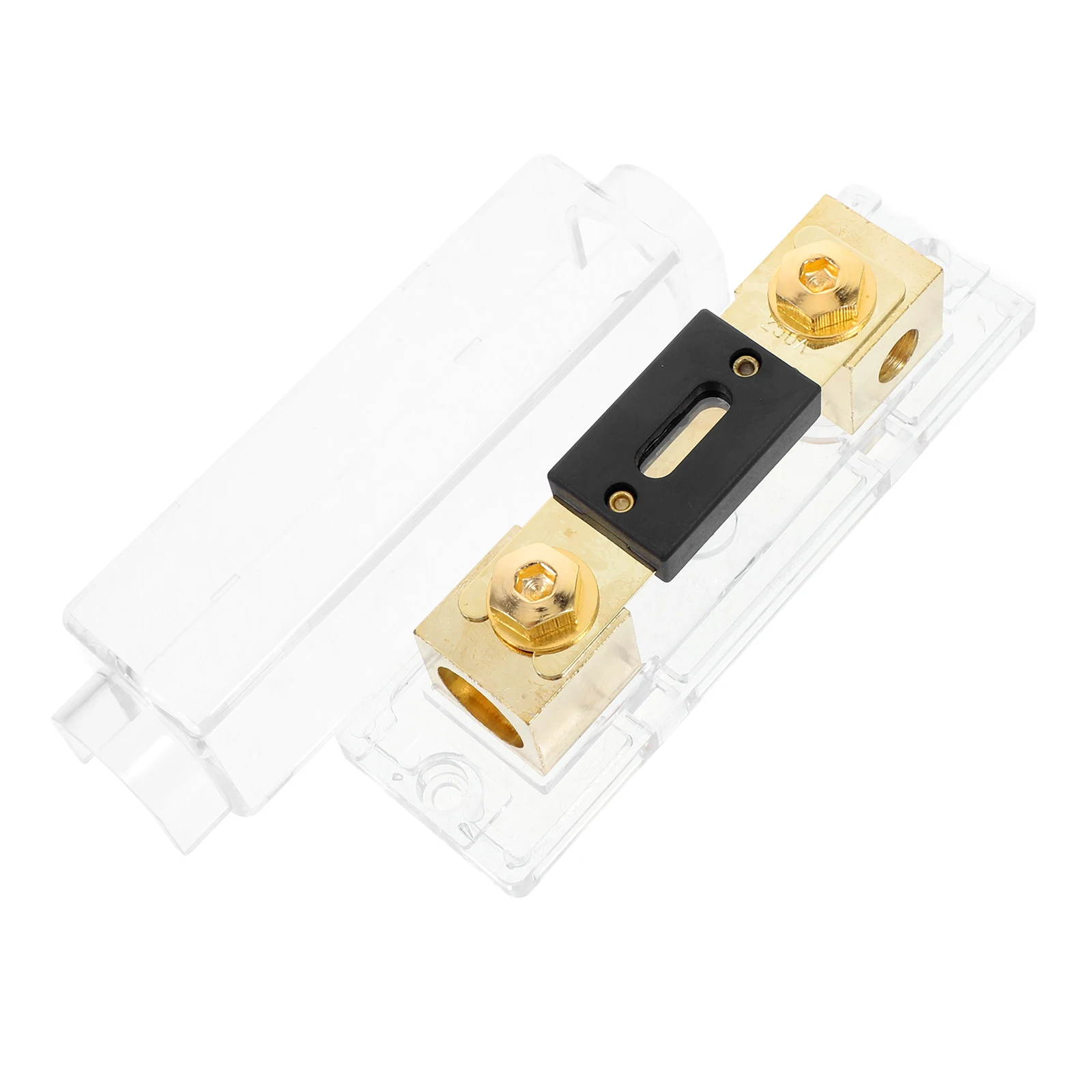 

200A Fuse Holder Black Base Car Audio Amplifier Distribution Block Speaker Protector Easy Installation Durability Heat