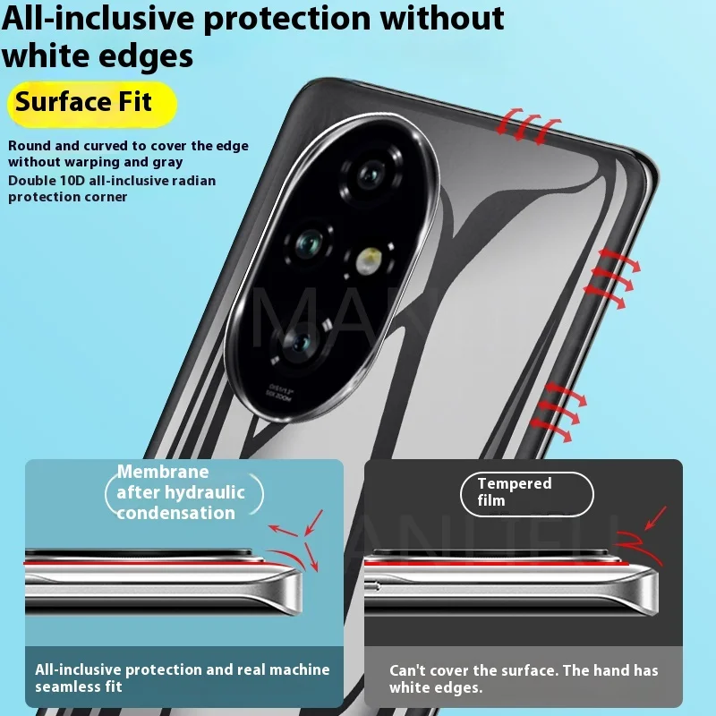 3PCS Back Matte Hydrogel Film For Honor 200 Pro Lite Full Cover Clear Tpu Screen Protector for HONOR Honor200 200Pro No Glass