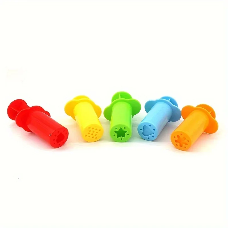 5pcs Playdough Extruder Set - Non-Electric, DIY Clay Squeezer for Youngsters Crafts & Baking Decorations,classroom supplie,gift