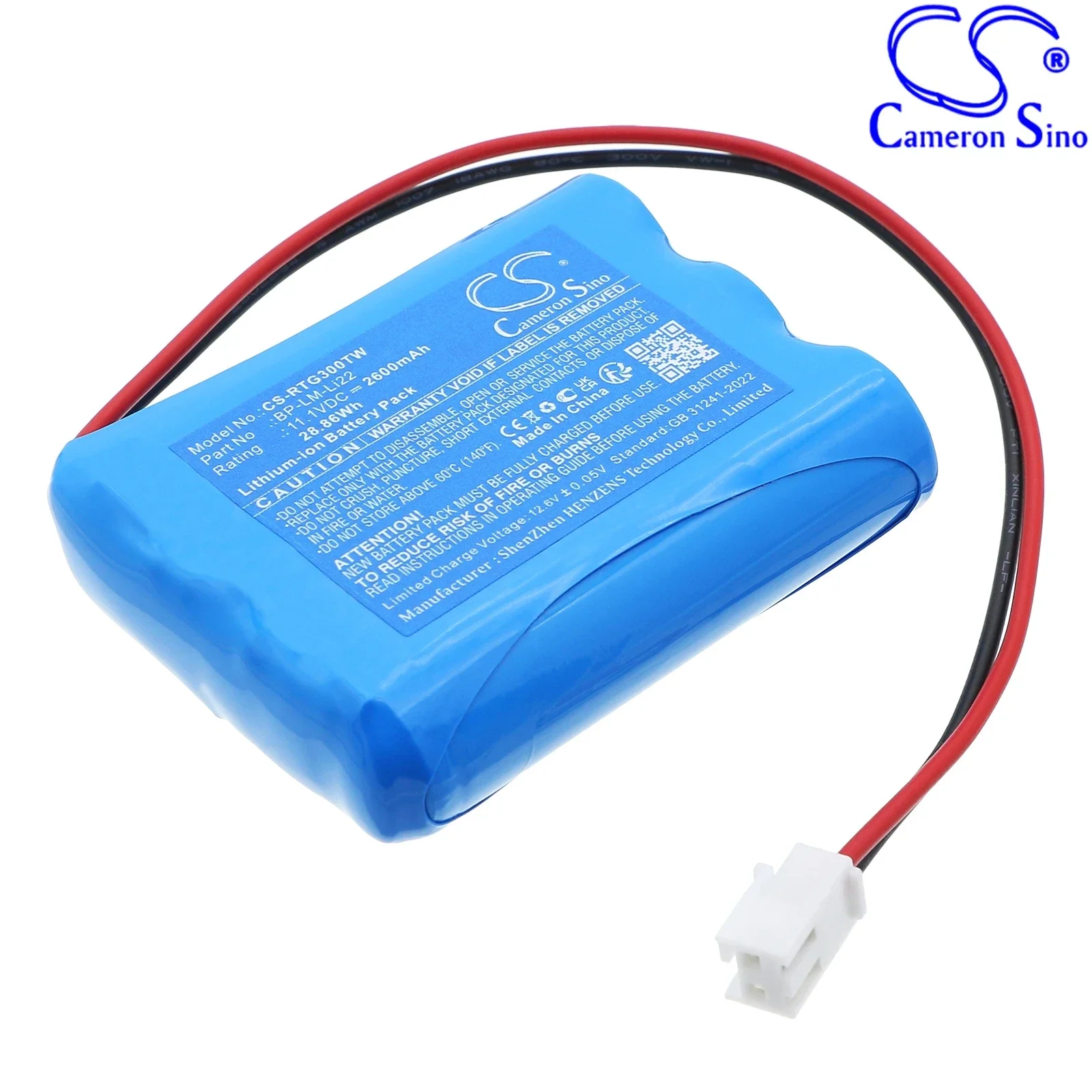 Replacement 11.1V 2600mAh Two-Way Radio Battery for Ritron Generation 3 LoudMouth Receivers LoudMouth PA System BP-LM-Li22