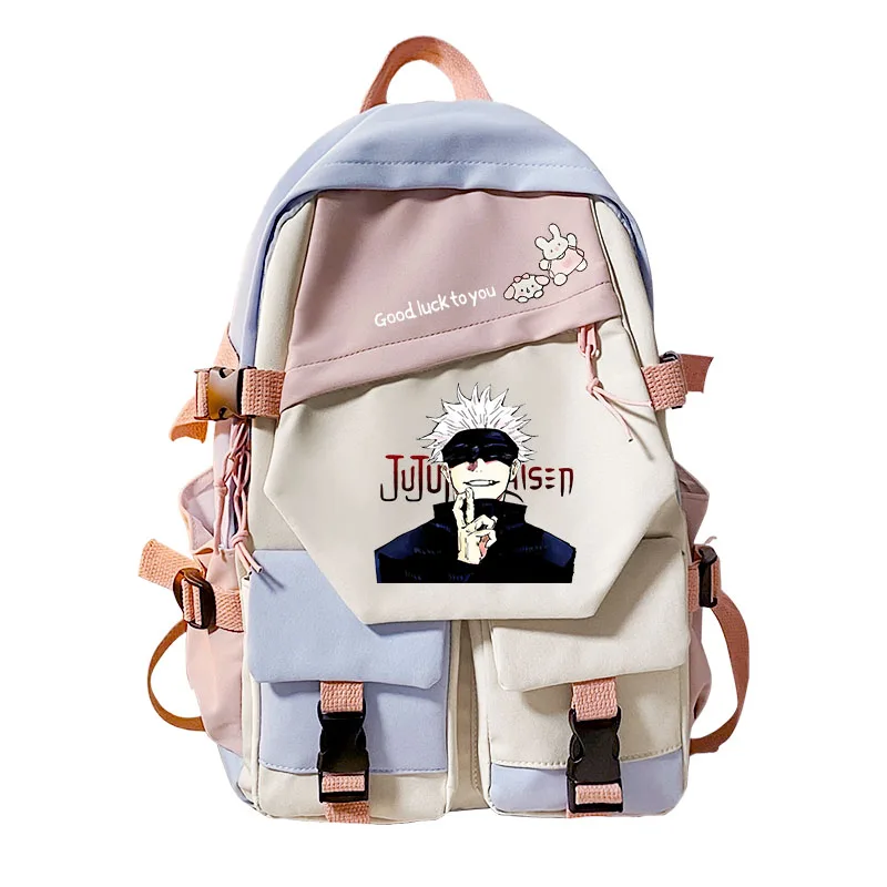 Jujutsu Kaisen Cartoon Printing Bag Youth Student School Bag Children's Backpack Outing Travel Bag Leisure Bag Children's Bag