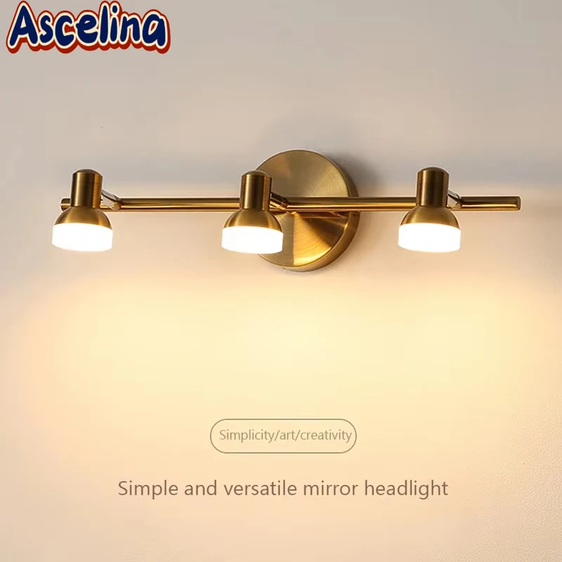 

Modern Wall Lights Rotatable LED Wall Lamps 2/3 Heads For Living Room Bathroom Bedroom Toilet Mirror Front Lamp Lighting Fixture