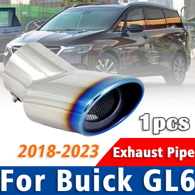 

1Pcs Buick GL6 2018 2019 2020-2023 Stainless Steel Exhaust Pipe Muffler Tailpipe Muffler Tip Car Rear Tail Throat Accessories