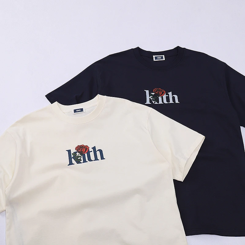 New KITH T Shirt Men Women Short Sleeve High Quality Loose Cotton T-shirt Fashion Casual Tops Tee