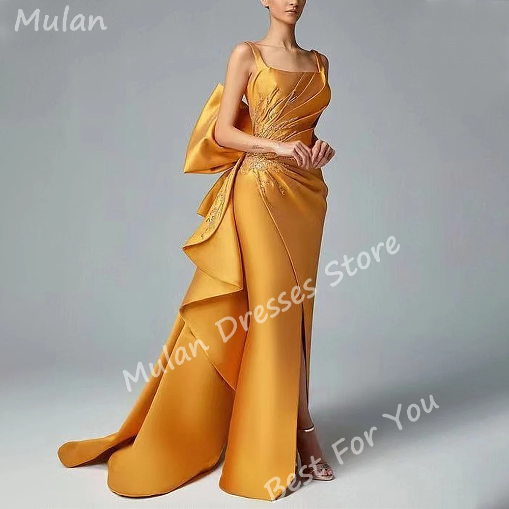 Elegante lange Abendkleider für Frauen quadratischen Hals boden lange Meerjungfrau sexy Sonder veranstaltungen Abschluss ball Party Hochzeit Gala Kleid 2024