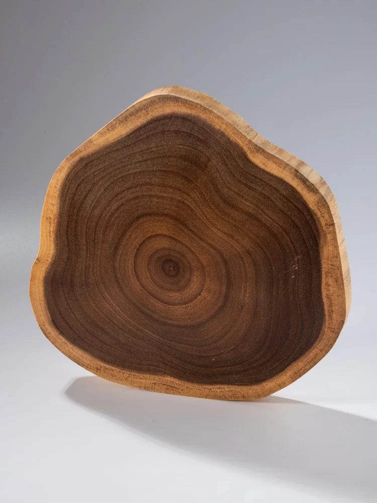Desserts Plate Shooting Props Acacia Wood Cutting Board Creative Natural Tree Stump Irregular Shape Kitchen Chopping Block