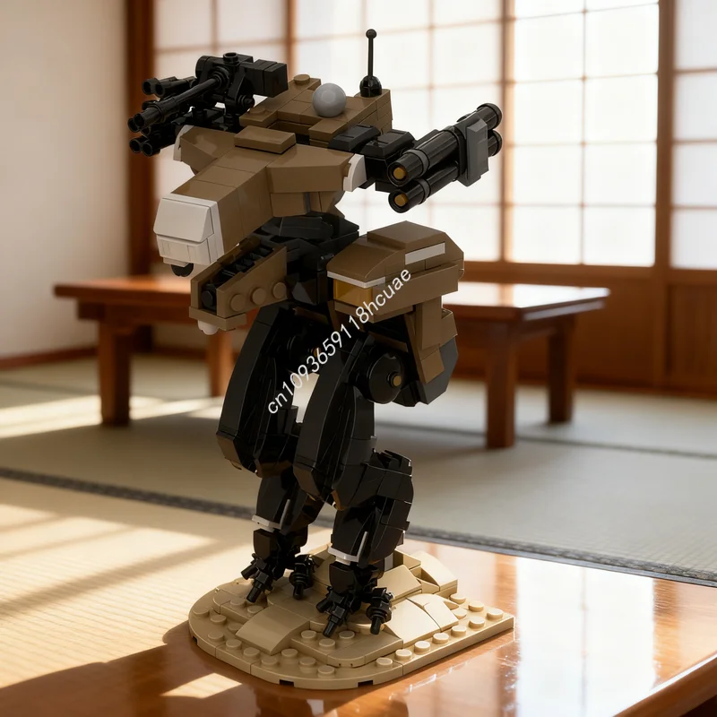 470 peças MOC Icons Gekko Metal Gear Solid, Blocos de Montar de Arquitetura, Brinquedos DIY, Presentes de Natal, Educação Criativa