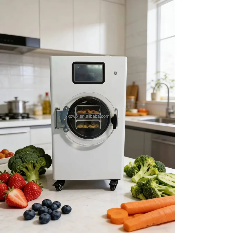 

Household Freeze Dryer Vertical Intelligent Quick Freezer Suitable For Bread Pastries Pet Food Cold Brew Coffee