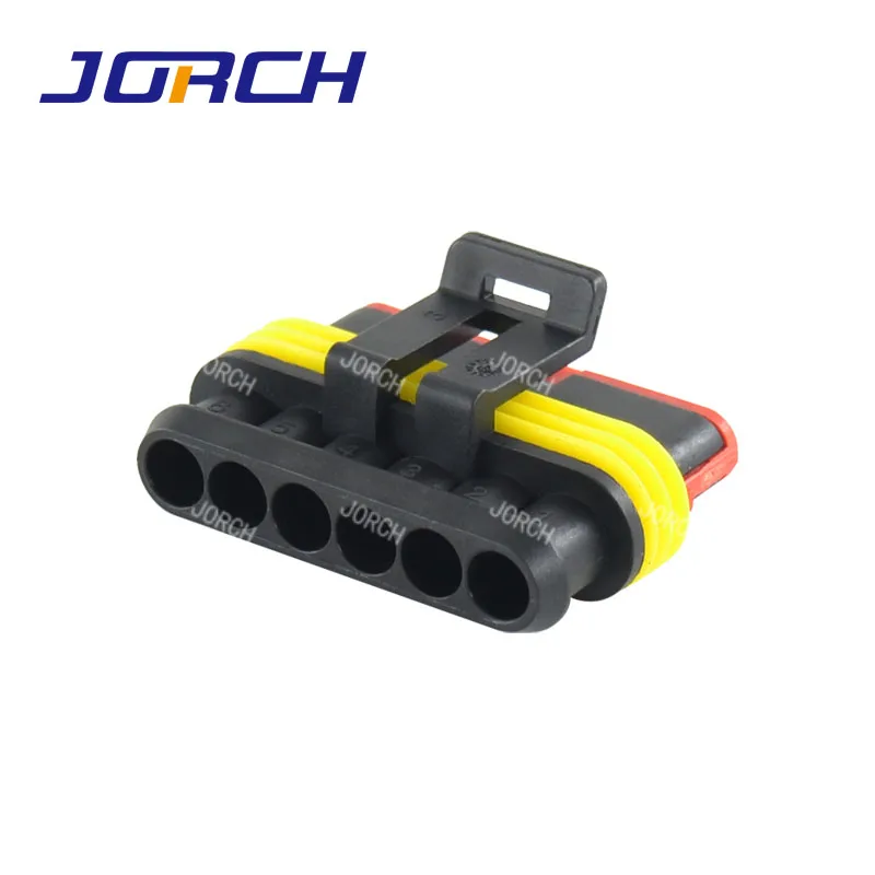 5 sets 6 Pin way Super Sealed Waterproof Electrical Wire Connector Auto Plug for Car caravan marine jet 282090-1