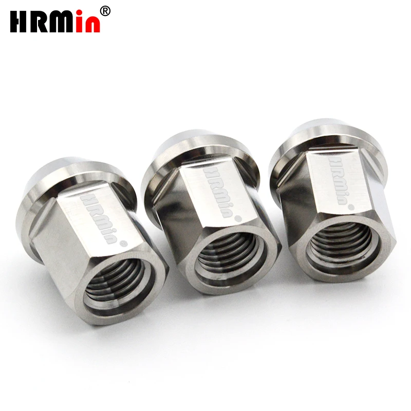 HRMin open end Gr.5 titanium cone seat wheel titanium racing lug nut M12*1.25mm for Nissan,Greatwall,Geely,Subaru,Suzuki etc.