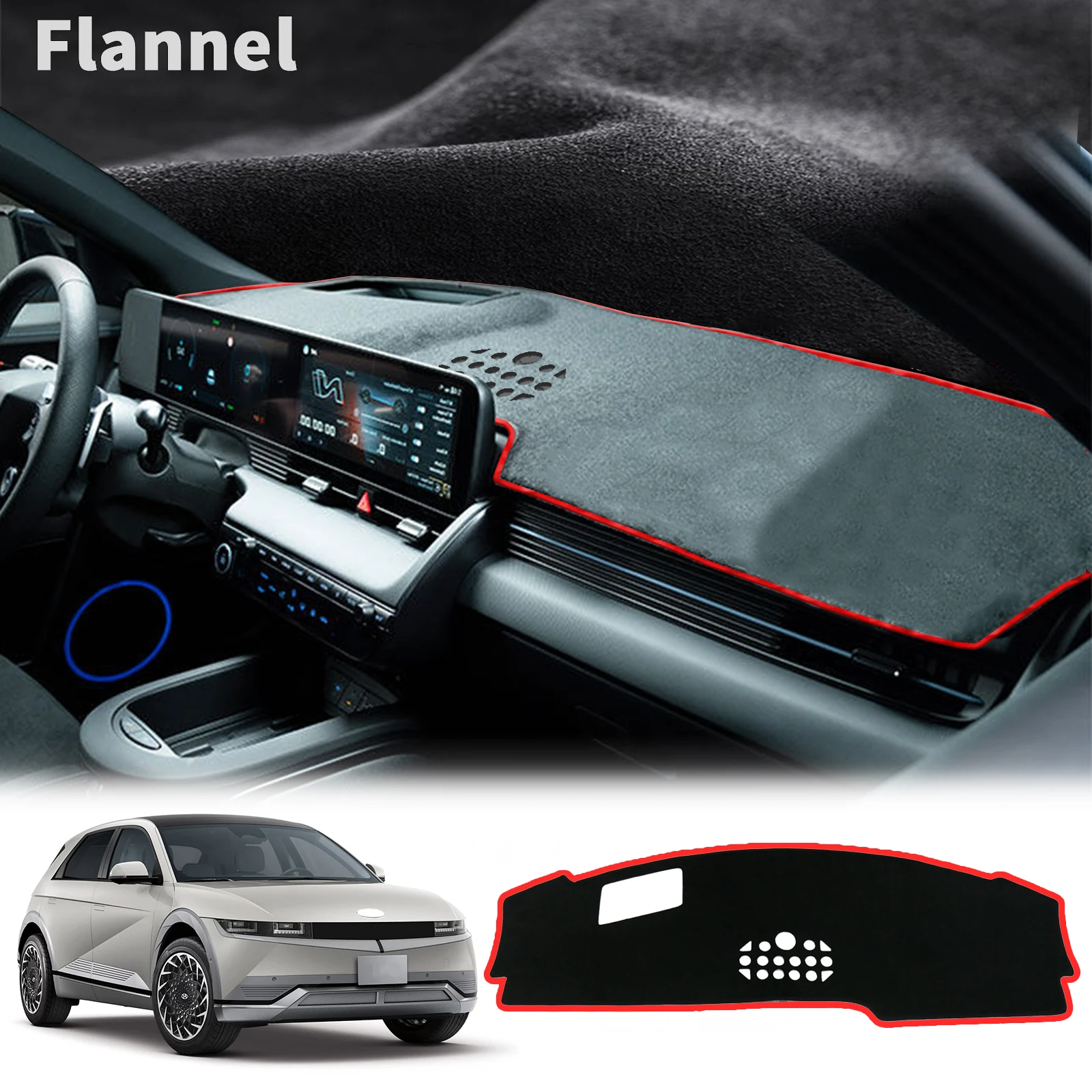 

for Hyundai IONIQ 5 2022 2023 2024 2025 N-line DashMat Sunshade Protective Carpet Accessories Car Dashmat Dashboard Cover Pad