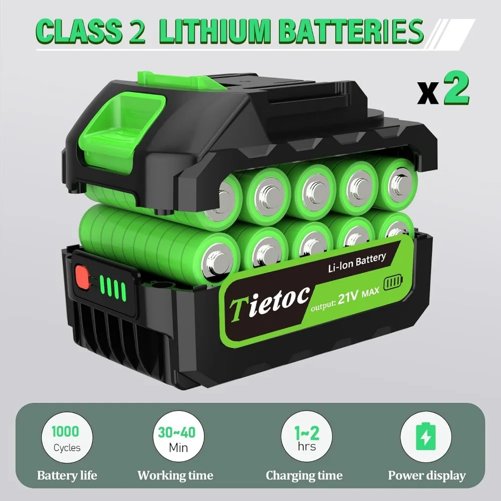 8インチコードレスミニチェーンソー、バッテリー2個付き、家庭や庭用の軽量ハンドヘルドソー