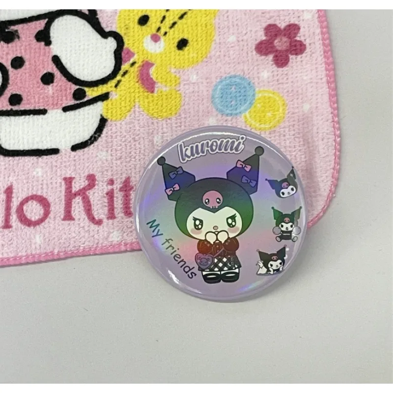 58Mm Sanrio Hello Kitty Bros Tokoh Anime Kawaii Kartun PVC Pin Q Figural Anime Merchandise Pakaian Dekorasi Hadiah Anak-anak
