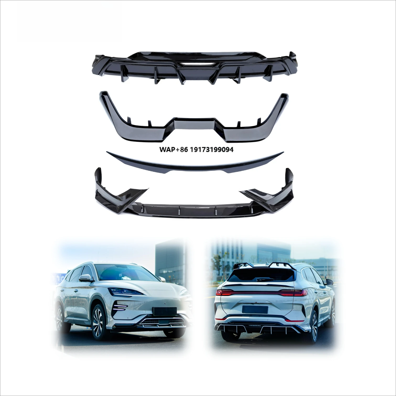 

2025 Song Plus EV Bodykit New Design Front & Rear Lip Spoiler Diffuser Bumper Car Accessories for 2023 2024 2025 SUVs