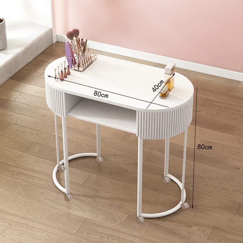 Nail Supplies Equipment Tables Professional Manicure Wheel Table Salon Makeup Storage Reception Nageltisch Desk Designer