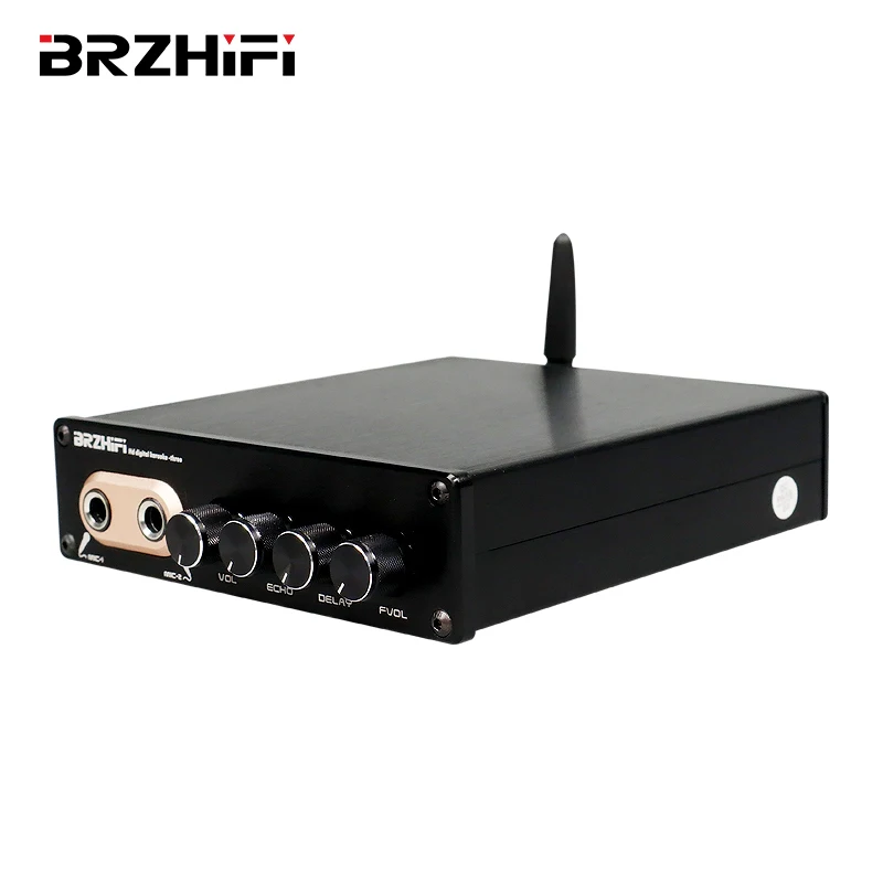 BRZHIFI Audio OF1 TP2399 Amplfiier TPA3250 HD Digital Karaoke Amp 130W *2 Amplifier BT 5.0 HiFi Home Theater 