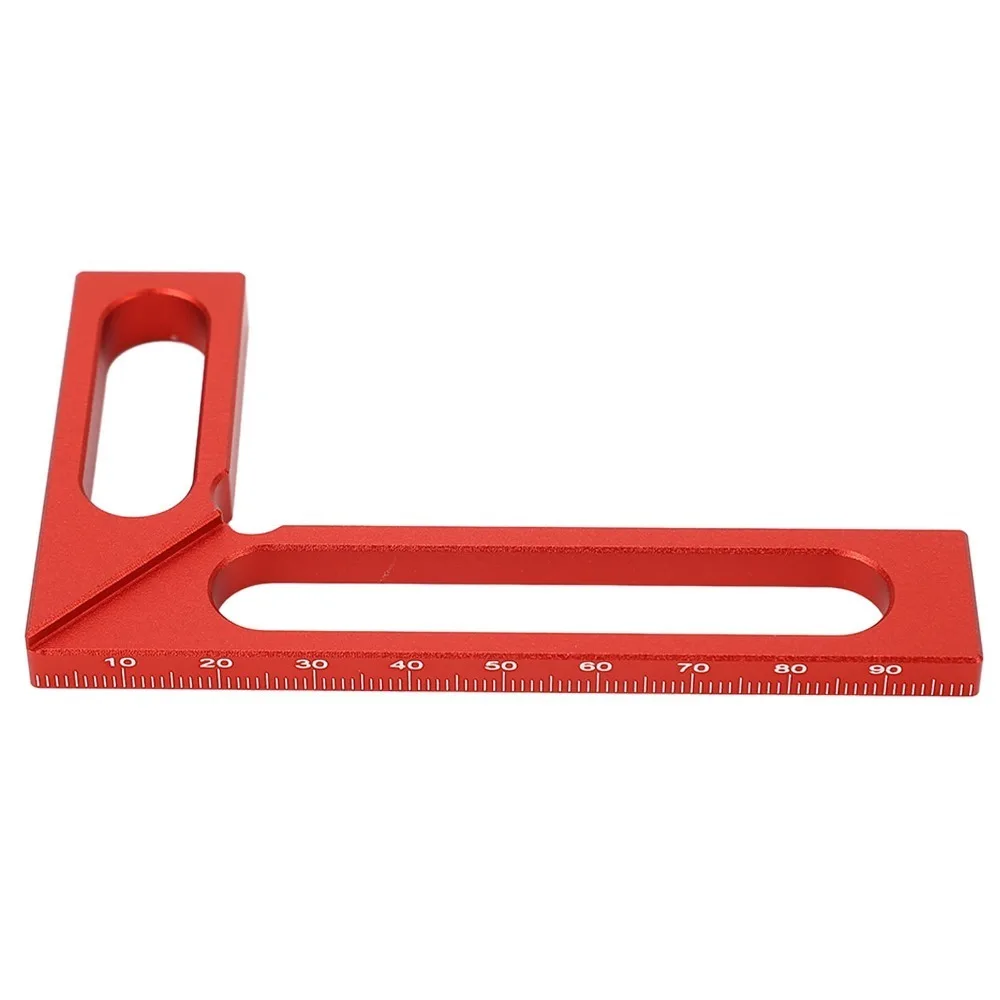 Aluminum Alloy Woodworking Square 90 Degree Angle Height Gauge Right Angle Ruler Precision Square L Shape Design