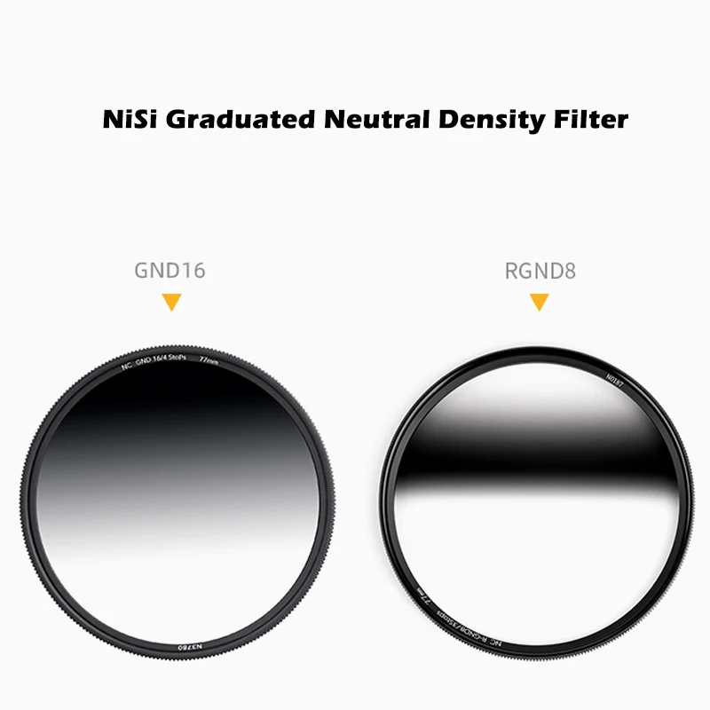 Nisi Circular ND Filters NC GND16 4 Stops 77mm 82mm 95mm 67mm GND 16 Filter RGND8 (3 Stop) for Camera Canon nikon fujiLens