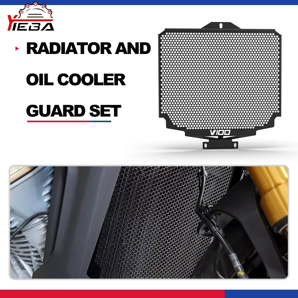 

Для MOTO-GUZZI V 100 V100 Mandello/S 2023 2024 1000 Stelvio 2024-2026 решетка радиатора мотоцикла, защита Protetor