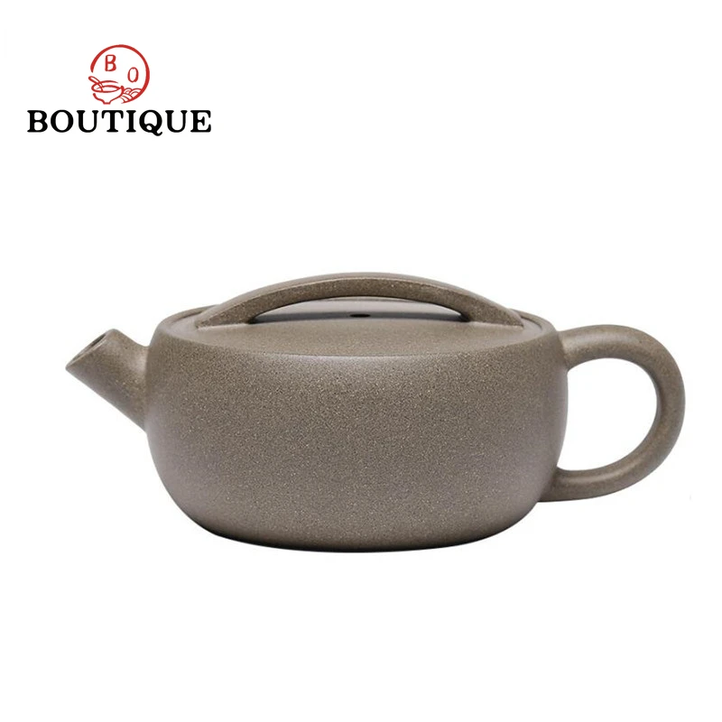 120ml High-end Yixing Purple Clay Teapot Famous Handmade Large Diameter Tea Pot Kettle Chinese Zisha Tea Set Collection Gifts