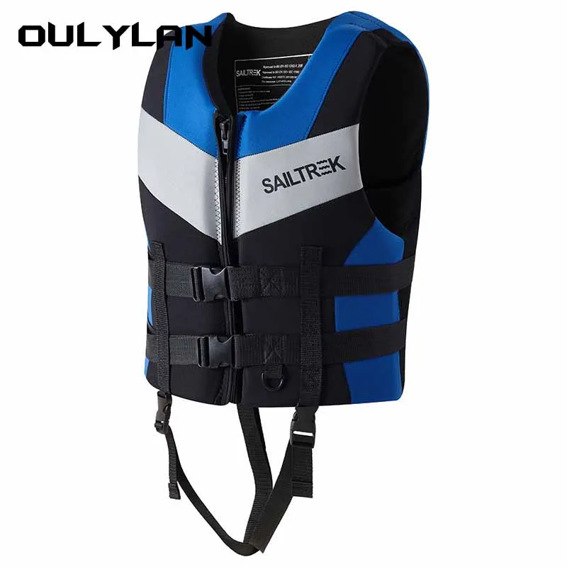 Oulylan Raft Rescue Boat Ski Water Sports Life Vest Adults Surf Vest Wakeboard Motorboats Swimming Drifting Rescue Life Jacket