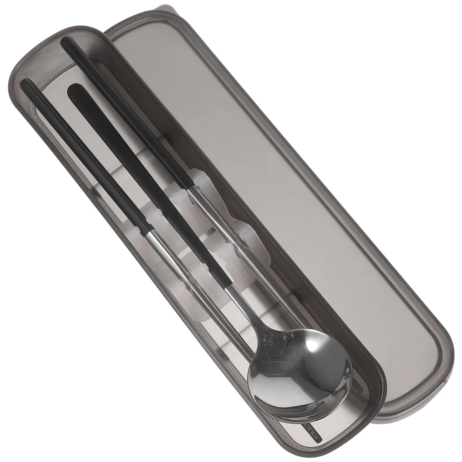 

1 Set Stainless Steel Spoon Chopsticks Kit Portable Tableware Set For Travel Outdoor Dining Kitchen Supplies Dinnerware Utensils