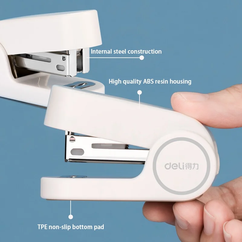 مجموعة دباسة صغيرة من ديلي مع دبابيس 24/6 أداة تجليد الورق المحمولة سهلة الضغط للطلاب في المكتب والاستخدام المنزلي