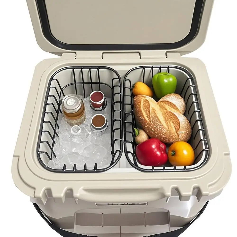 

Корзина для хранения, совместимая с YETI Roadie 24 и YETI Roadie 32, проволочная подставка-охладитель для сухих продуктов, сохранит мелкие предметы сухими и сохранит их свежесть.