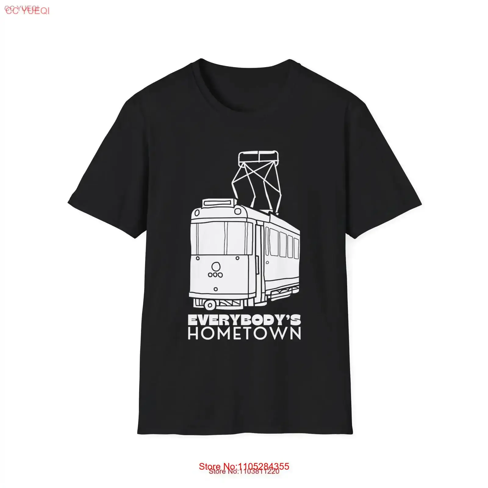 Everybody's Hometown Trolley Media PA Delco T Shirt Softstyle vintage Washed streetwear Casual graphic Soft designer clothes