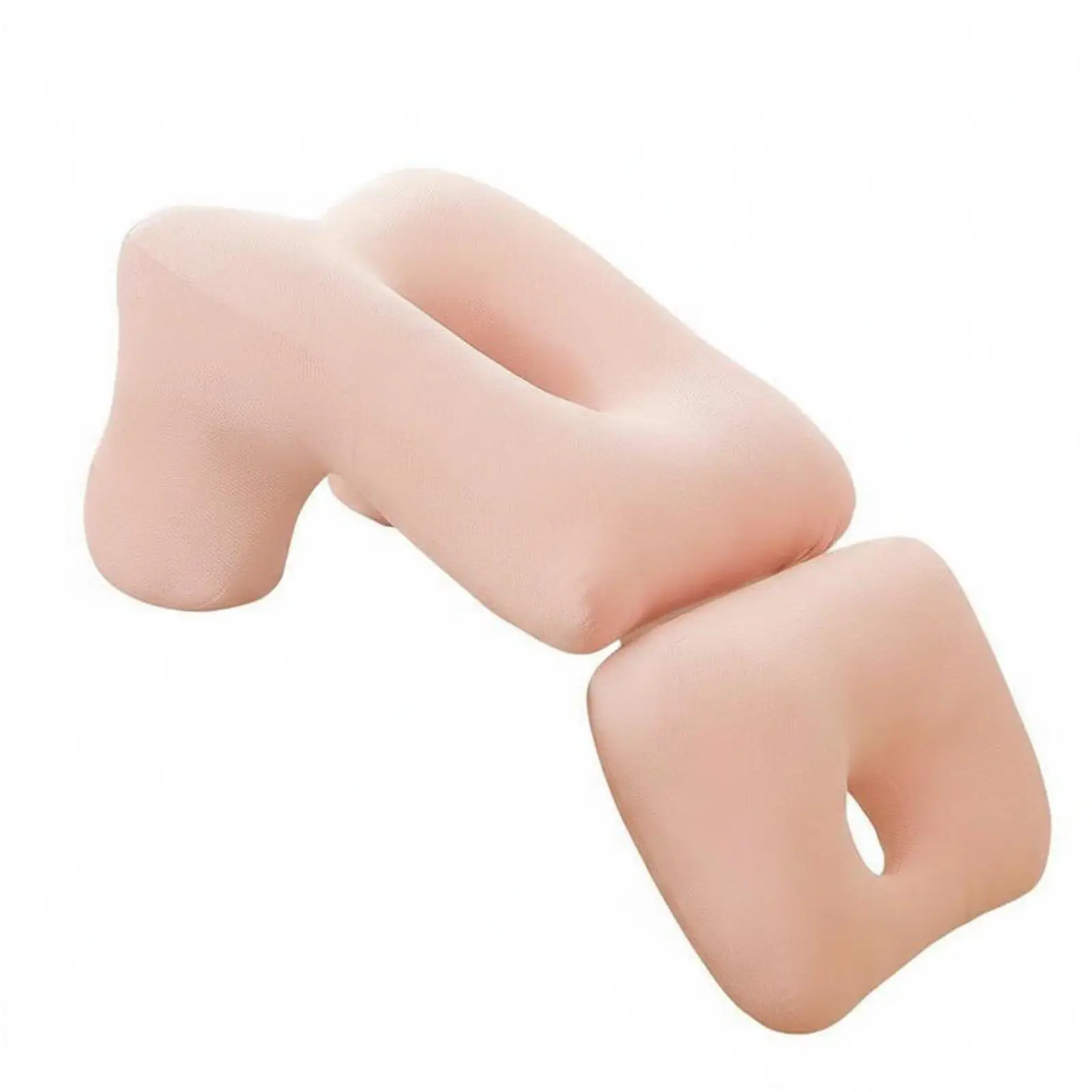 Soft Velvet Sleeping Pillow Hollow Center Nap Supportive Rest Cushion for School Office Bed Use
