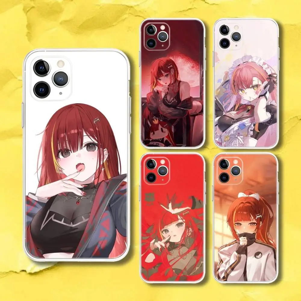 Capa Transparente A-Akane Lize Singer para iPhone 17, 13, 15, 12, 11, 14, 16 Pro Max Mini 7, 8 Plus SE4, 17E Air Fundas