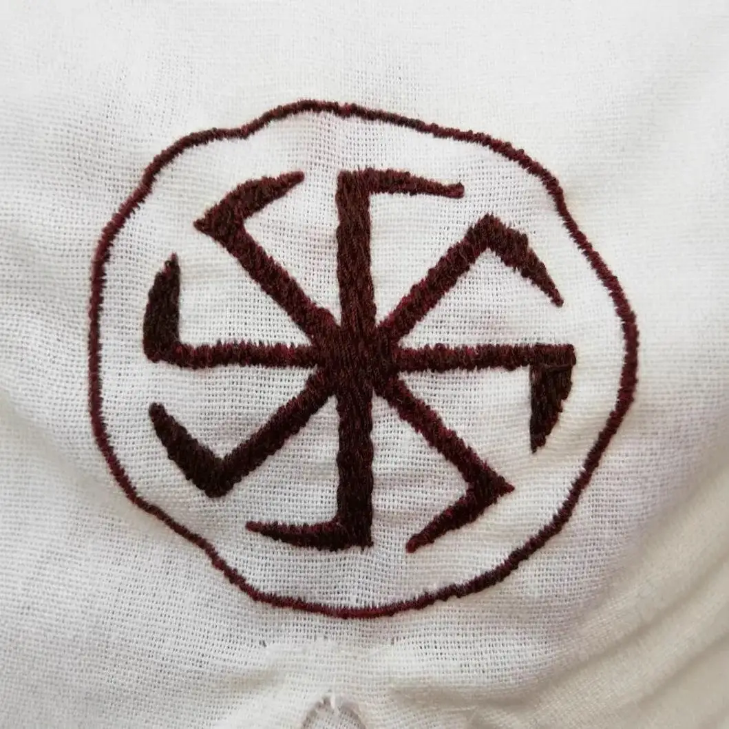 남성용 오버사이즈 코튼 린넨 셔츠 긴팔 캐주얼 스타일 자수 순색 봄 여름 가을 착용 청년용