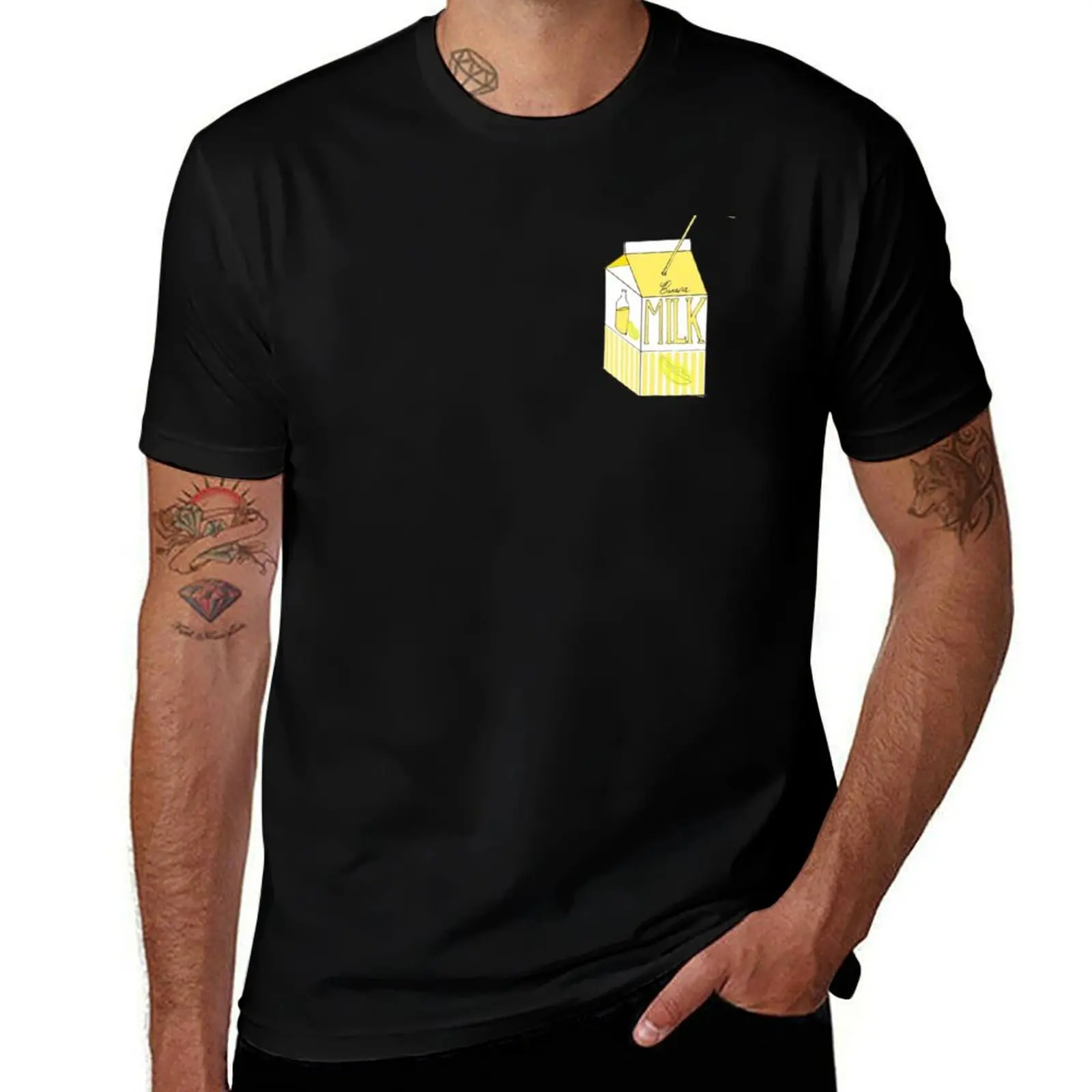 

Banana Milk T-Shirt mens graphic t shirts cotton tshirt 100% t shirts for man graphic funny T-Shirt