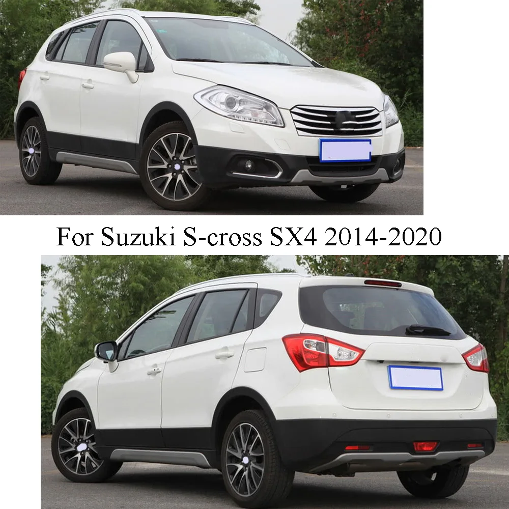 For Suzuki S-cross Scross SX4 2014 2015 2016 2017 2018 2019 2020 2021 Car Sticker Garnish Pillar Window Middle Strip Trim Frame