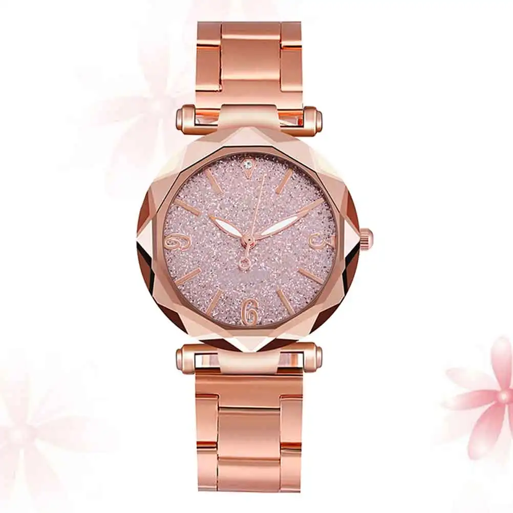 

Ladies Quartz Watches Glittering Wrist Decoration Stainless Steel Fashion Woman