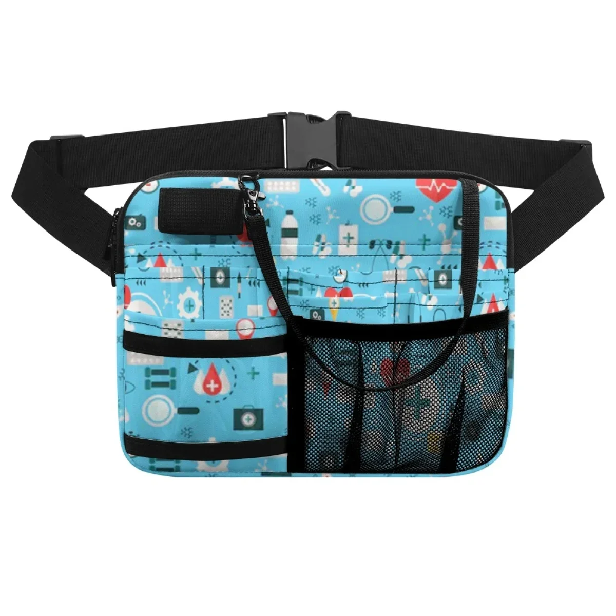 Medical Icon Designer Luxury Waist Bag Multi Pocket Adjustable Strap Hospital Work Nurse Organizer Pouch Practical Belt Bag 2023