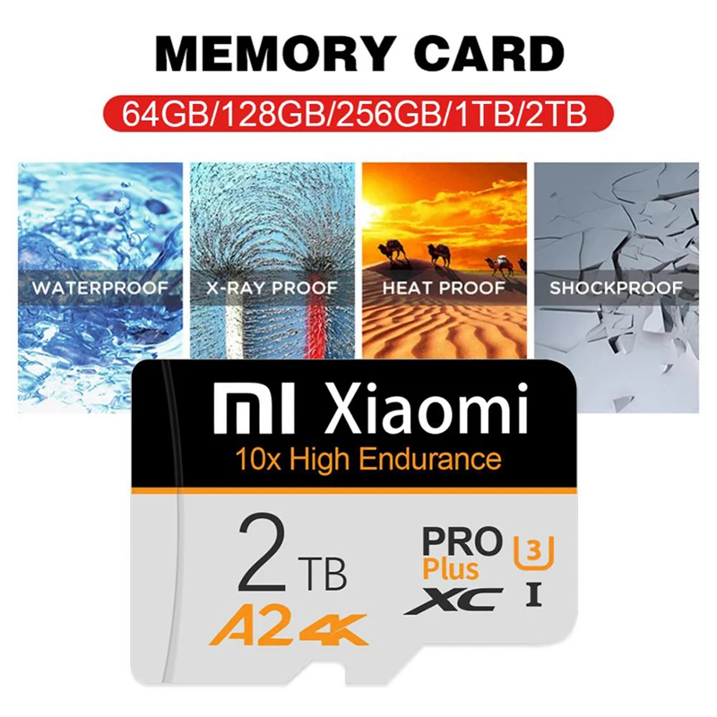 Xiaomi 2TB 1TB Memory Card Driving Recorder 128GB Micro SD Memory Card For Mobile Phone Earphone Speaker Cam Gaming Switch