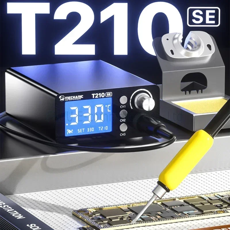 ช่าง T210 SE สถานีบัดกรี LED ดิจิตอลปรับ Auto Sleep Quick ความร้อน Universal C210 เหล็กเคล็ดลับเชื่อมซ่อมเครื่องมือ