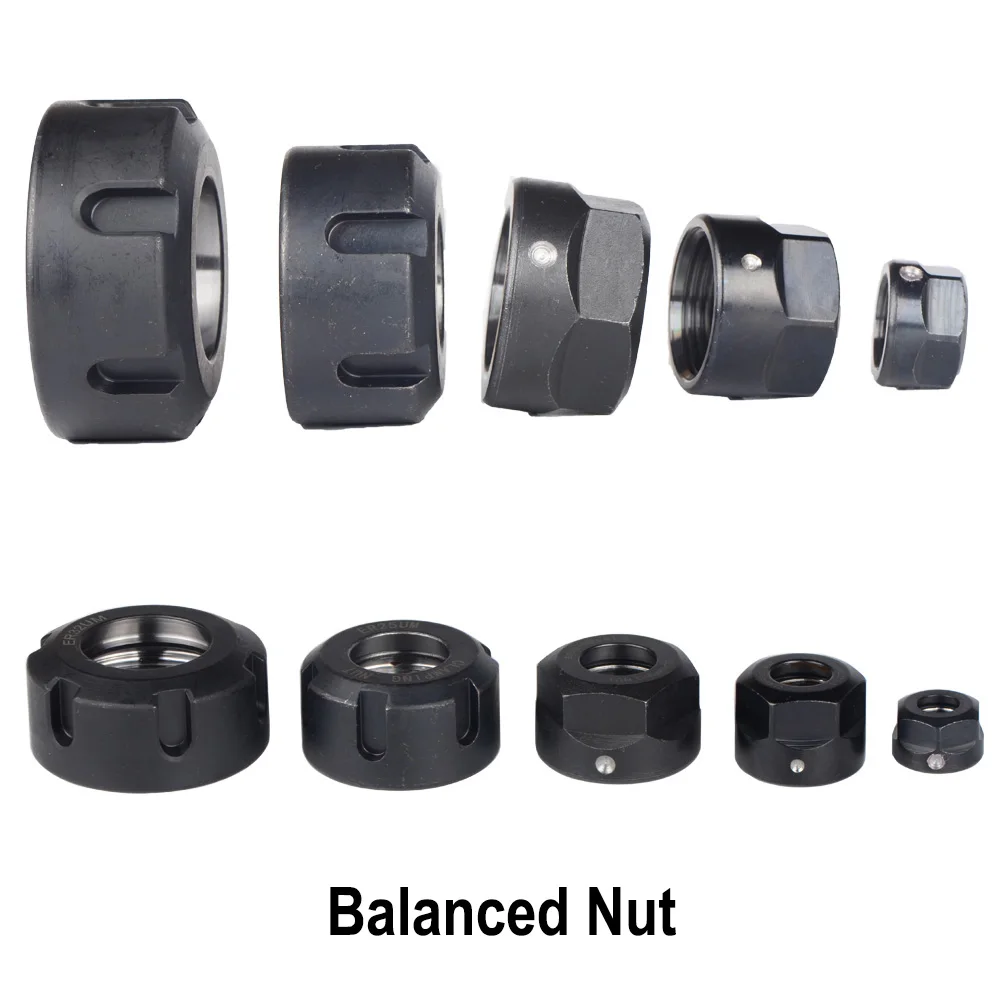 1pcs precision Balanced  collet nut A UM type ER11 - ER32 spring collect nut clamping for CNC milling engraving machine