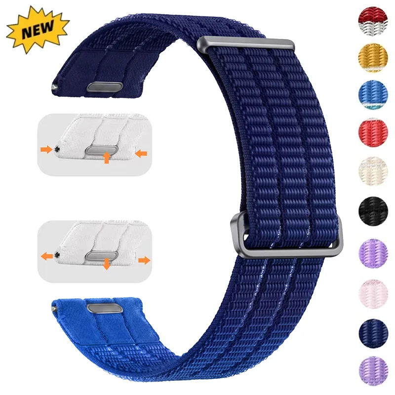 18 20 22mm Sport-Nylonarmband für Samsung Galaxy Watch 7 6 5 4 Gewebtes Armband für Huawei Watch GT6 GT5 GT4 41mm GT6 Pro Armband