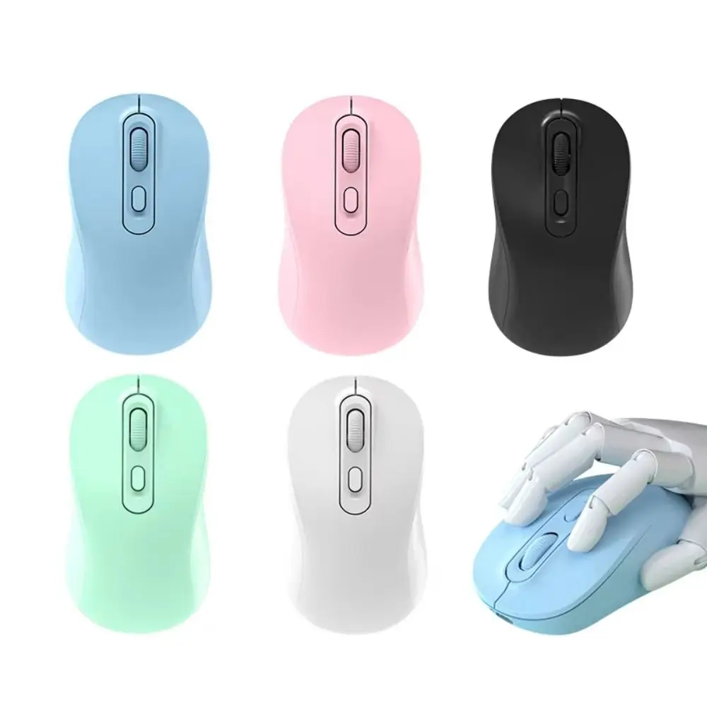 2.4GHz Macaron Wireless Mouse 1600DPI Noiseless Ergonomics Wireless Mouse Lightweight Convenient Colorful Wireless Mouse