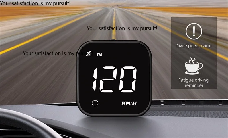Universal Car HUD Head Up Display, GPS Speed Compass Multifunctional HD Smart Projector