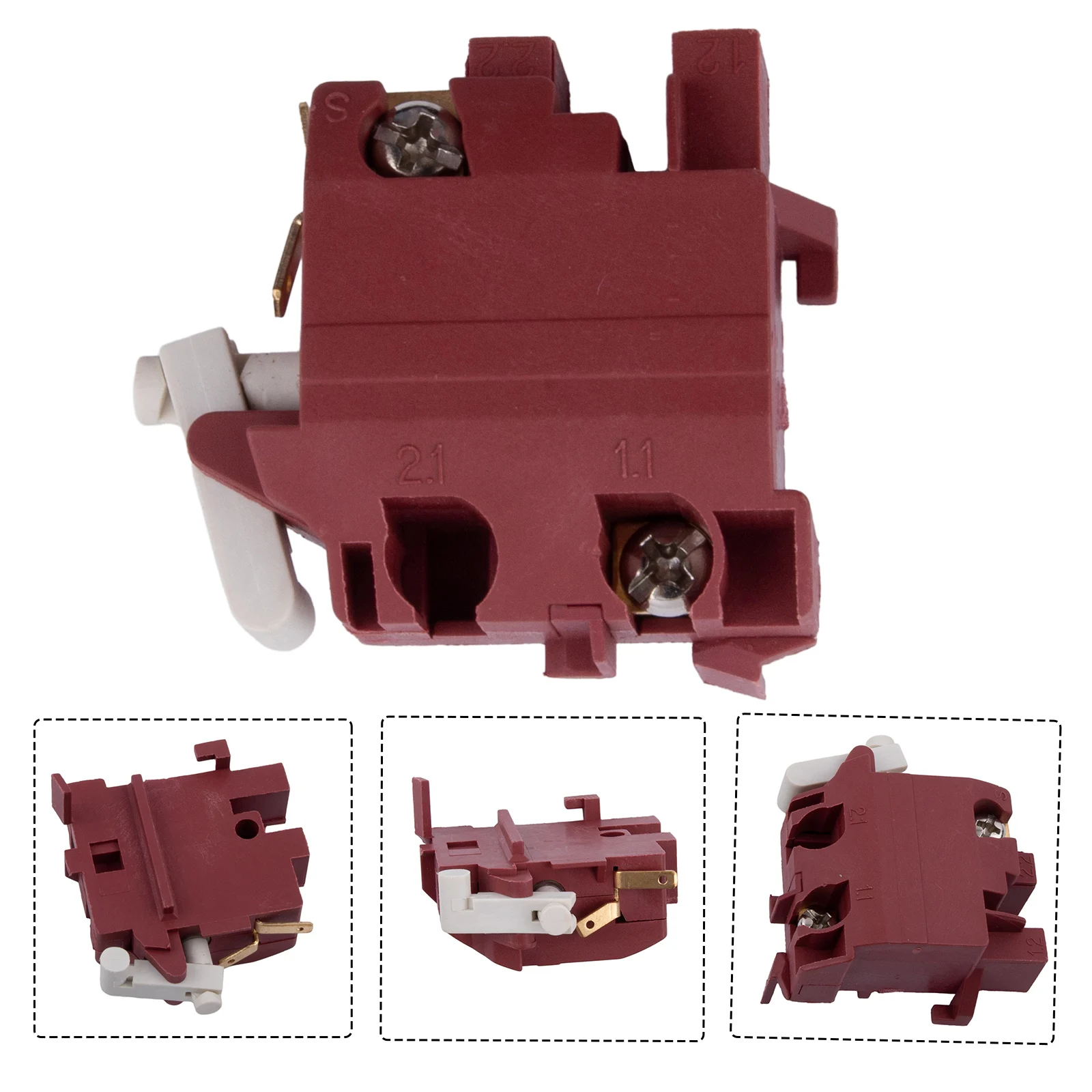 

High Quality Practical Angle Grinder Switch Button Switch GWS PWS 115mm Red Replacement For Bosch Angle Grinder