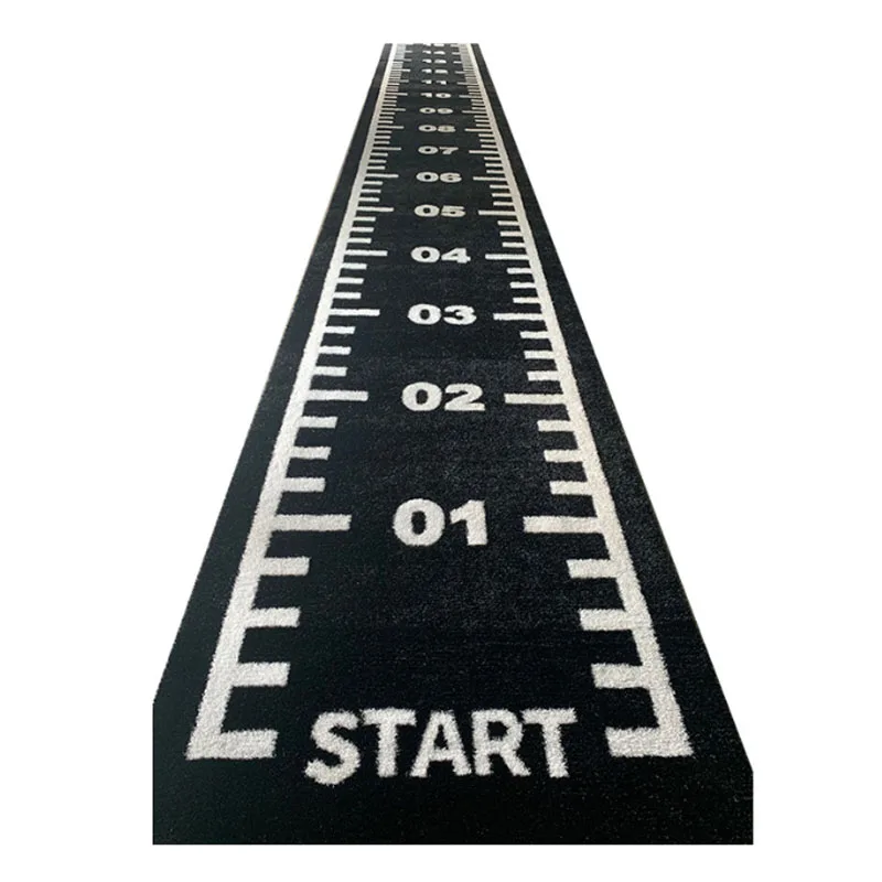 Custom Black & Green PP Material Gym Floor Turf Carpet Multi-Use Artificial Grass Mats For Fitness Sports & Sled Track