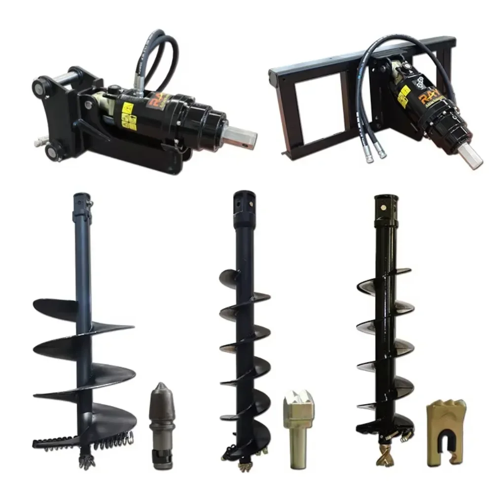 

New excavator drilling soil machine earth drill drive ground auger hole digger Post Hole Digger