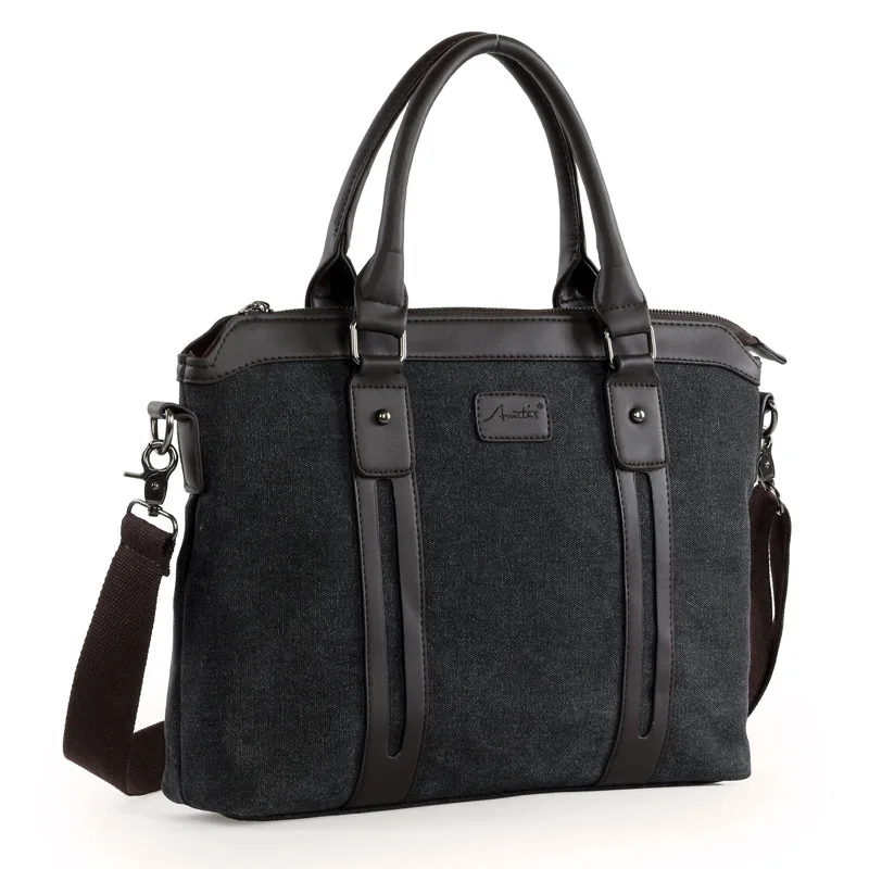 Canvas men's postman diagonal backpack men's portable school bag briefcase men's bag