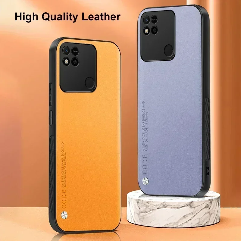 Casing ponsel kulit mewah, casing pelindung ponsel kulit mewah, penutup silikon Matte untuk Xiaomi Redmi 10 10A 10C, casing ponsel untuk Redmi 9 9A 9C NFC 9T Coque