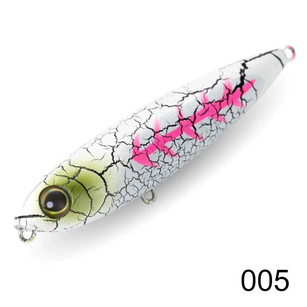 D1 Topwater 3DR Bleistift Angelköder 80mm/100mm Walk The Dog Oberflächenköder Reflektierender schwimmender Köder für Seebarsch-Angelgerät