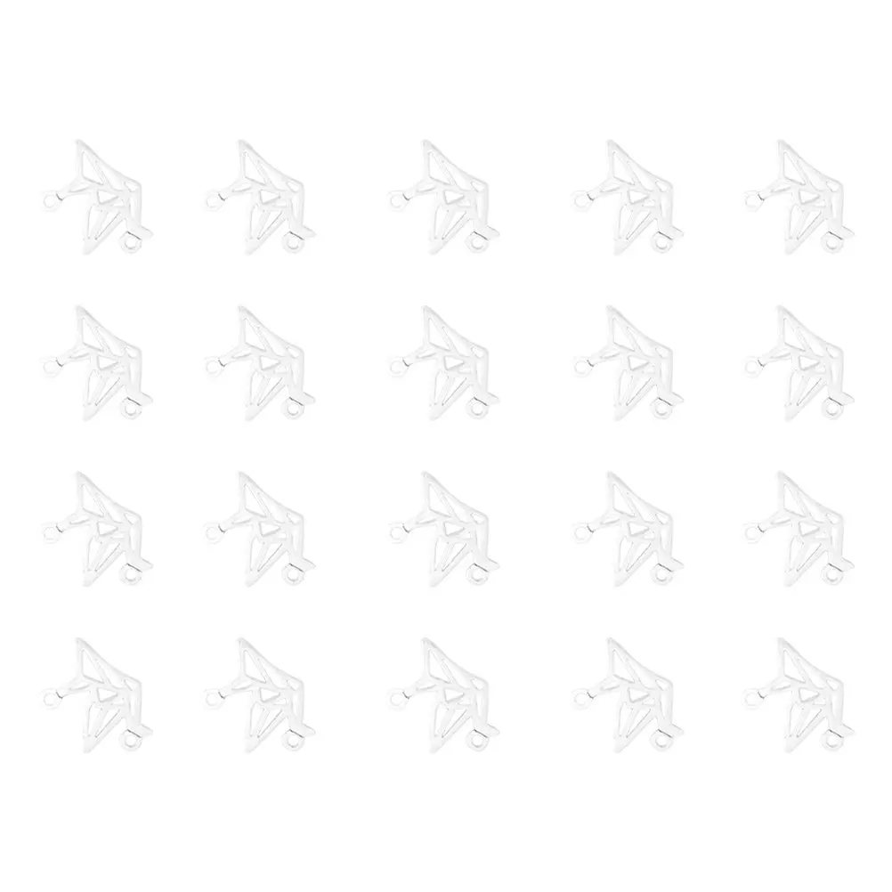 100Pcs Alloy Hollow-Out Paper Crane Pendants for Keychains Car Decor DIY Jewelry Making Exquisite Retro Style Hanging Ornaments